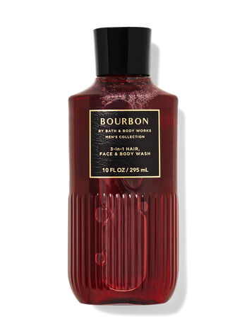 Mens Bourbon 3-in-1 Hair, Face & Body Wash