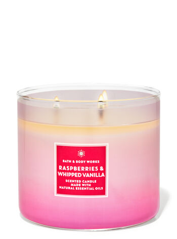 Raspberries & Whipped Vanilla Mint 3-Wick Candle