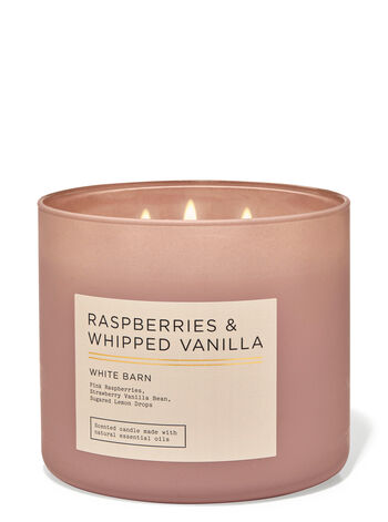 Raspberries & Whipped Vanilla 3-Wick Candle