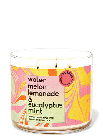 Watermelon Lemonade & Eucalyptus Mint 3-Wick Candle