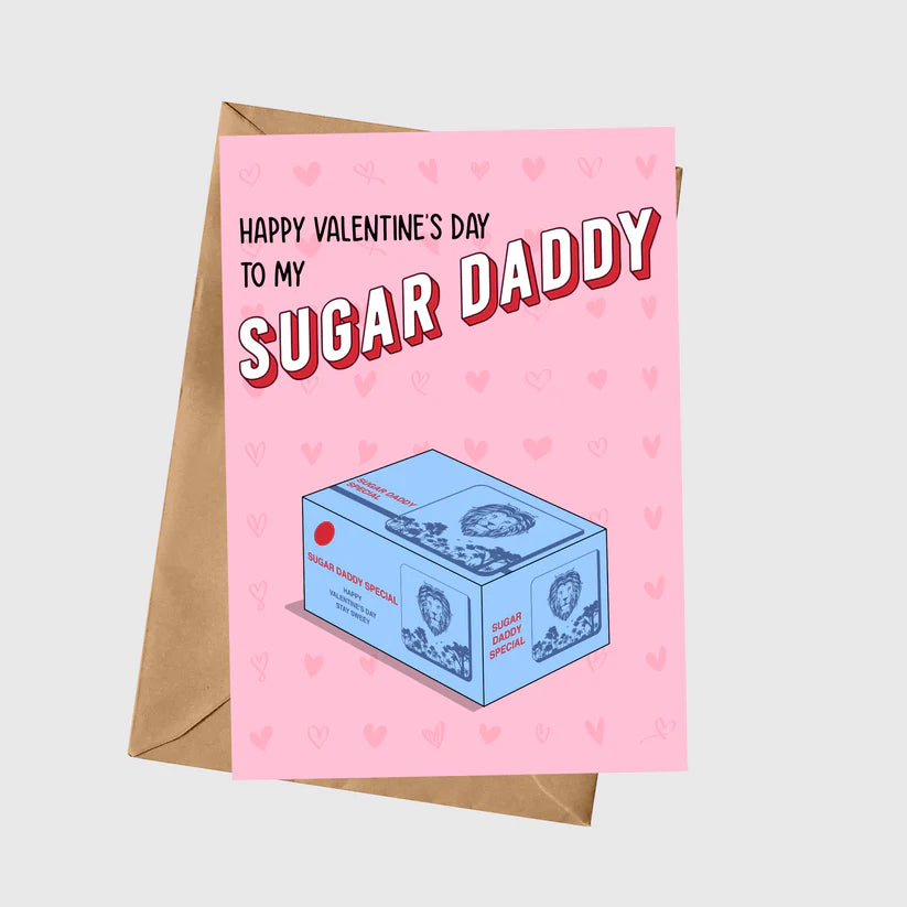 To My Sugar Daddy A5 Greeting Card