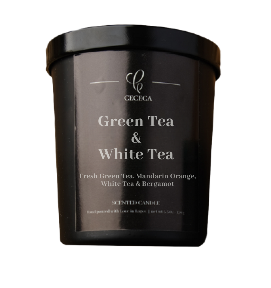 Green Tea & White Tea Scented Candle