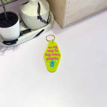 "On My Way To Buy More Plants" Key Chain