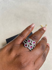 Pink Studded Ring