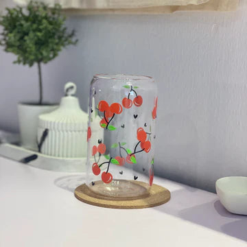 Cherries Libby Glass Cup 16oz