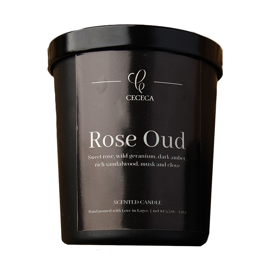 Rose Oud Scented Candle