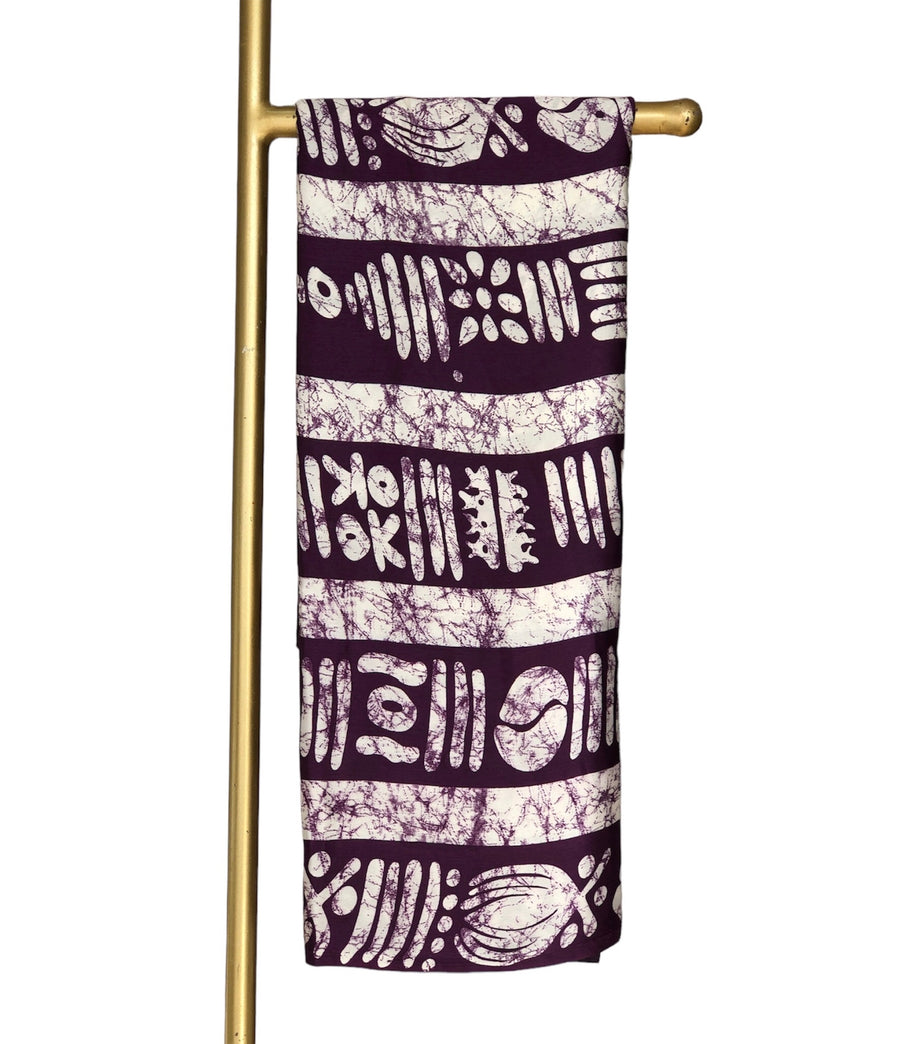 Purple Abidjan Silk Chiffon Set