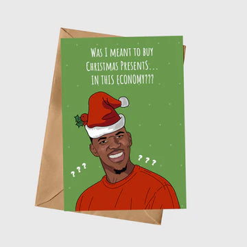 Christmas Presents... In This Economy? A5 Greeting Card