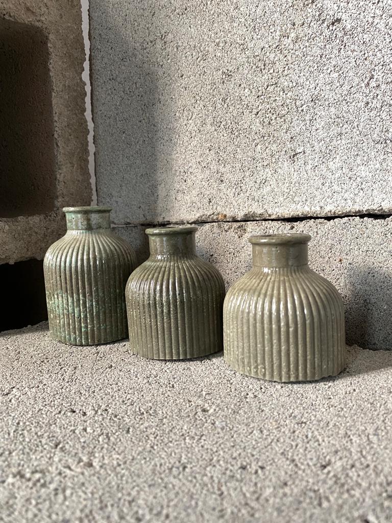 Mini Chunky Concrete Vases Set