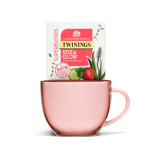Twinings Superblend Rise & Glow Tea Git Set With Mug