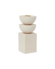 Ceramic Fountain Candle Holder Décor