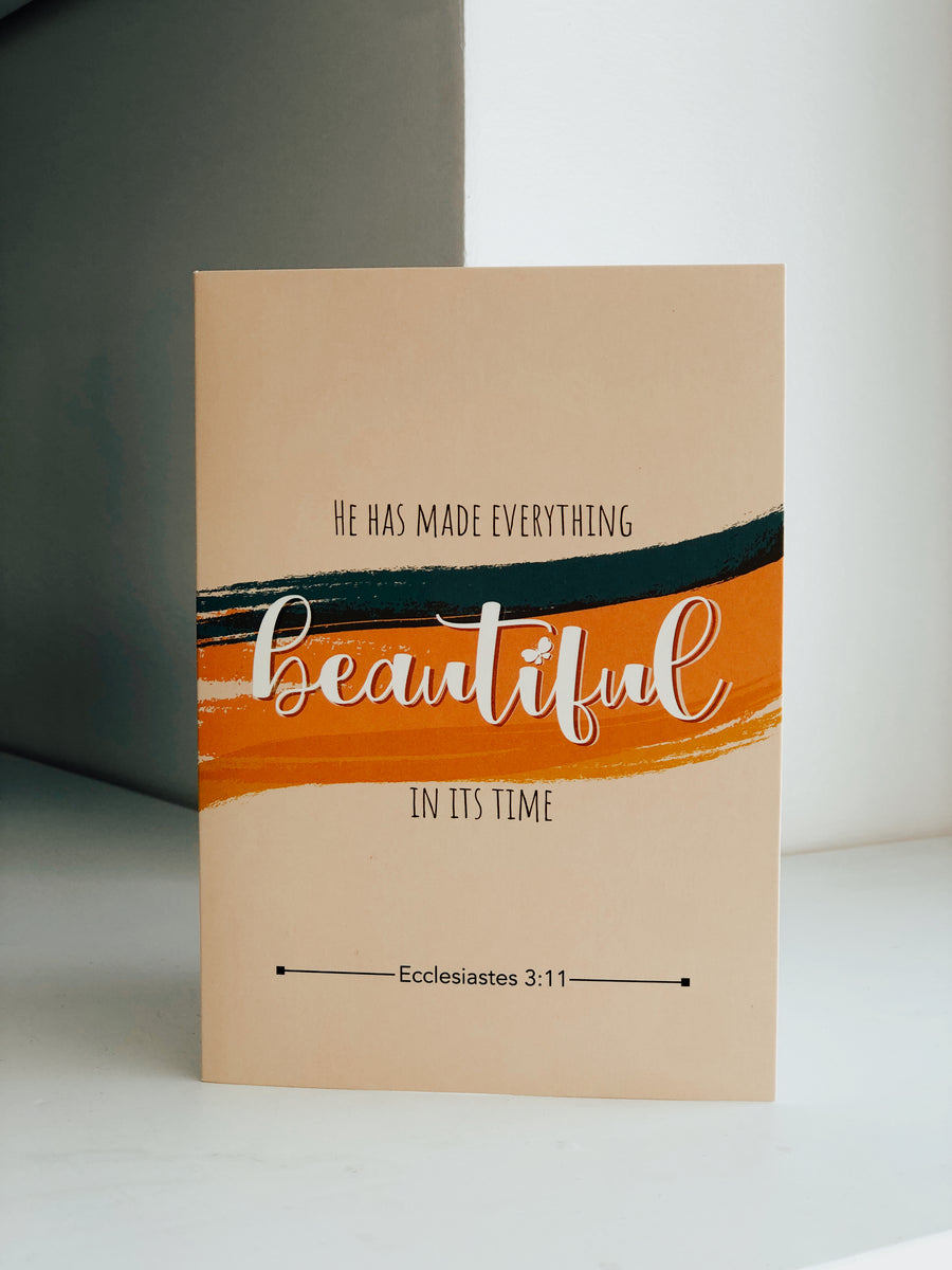 He Has Made Everything Beautiful A5 Greeting Card