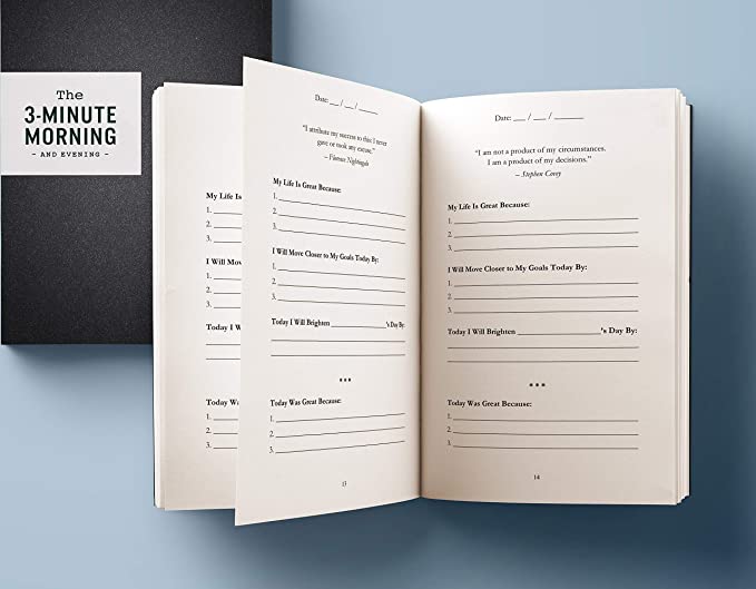 3-Minute Morning Journal: Intentions & Reflections for a Powerful
