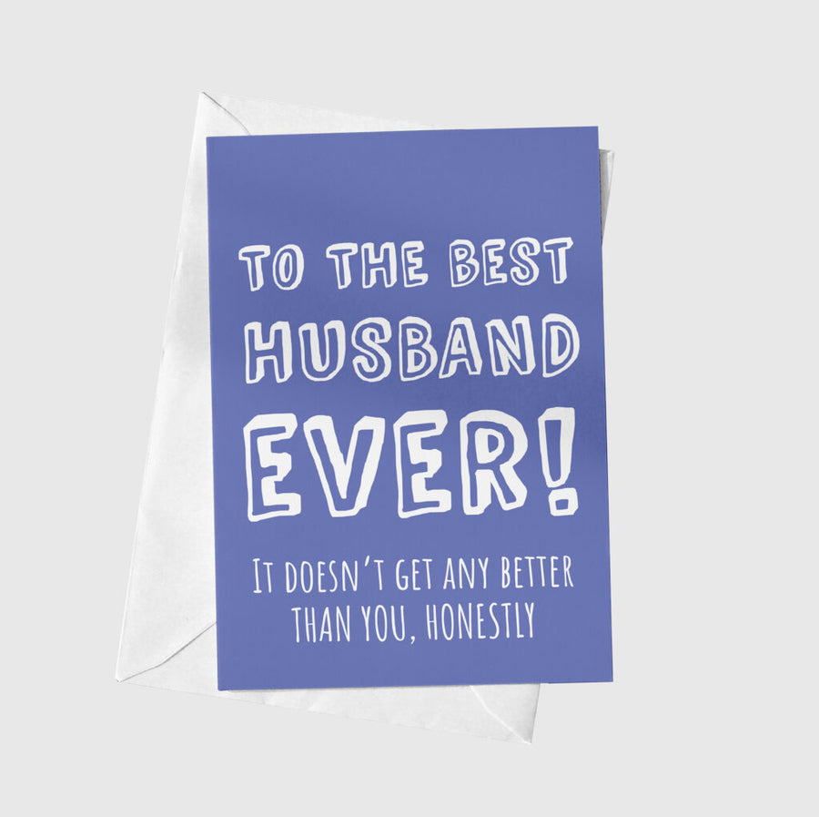 Best Husband Ever A5 Greeting Card