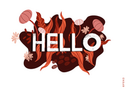 ‘Hello’ Greeting Card