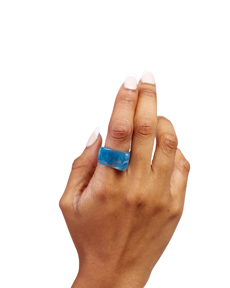 Tsem Acrylic Blue Ring