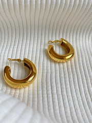 Adi Chunky Gold Hoop Earrings
