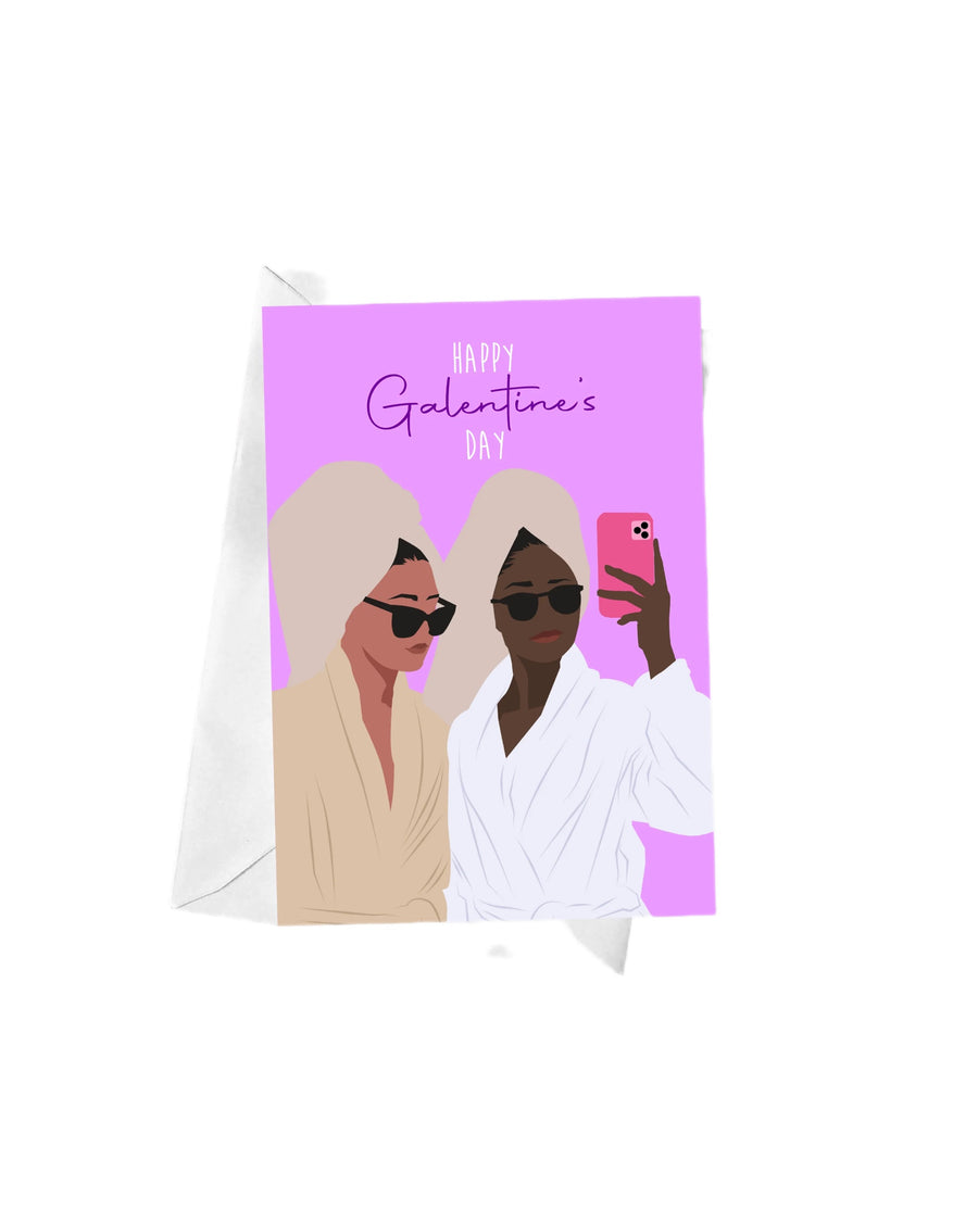 Happy Galentines Day A5 Greeting Card