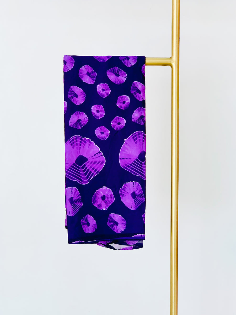 Purple Osan Silk Chiffon Set