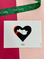XO Heart Greeting Card