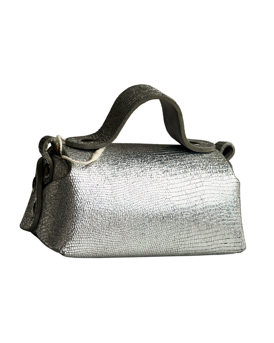 Kach Silver Lizard Print Handbag