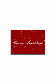 Seasons Greeting Snow Card