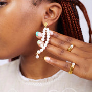 Tamara Drop Pearl Earrings